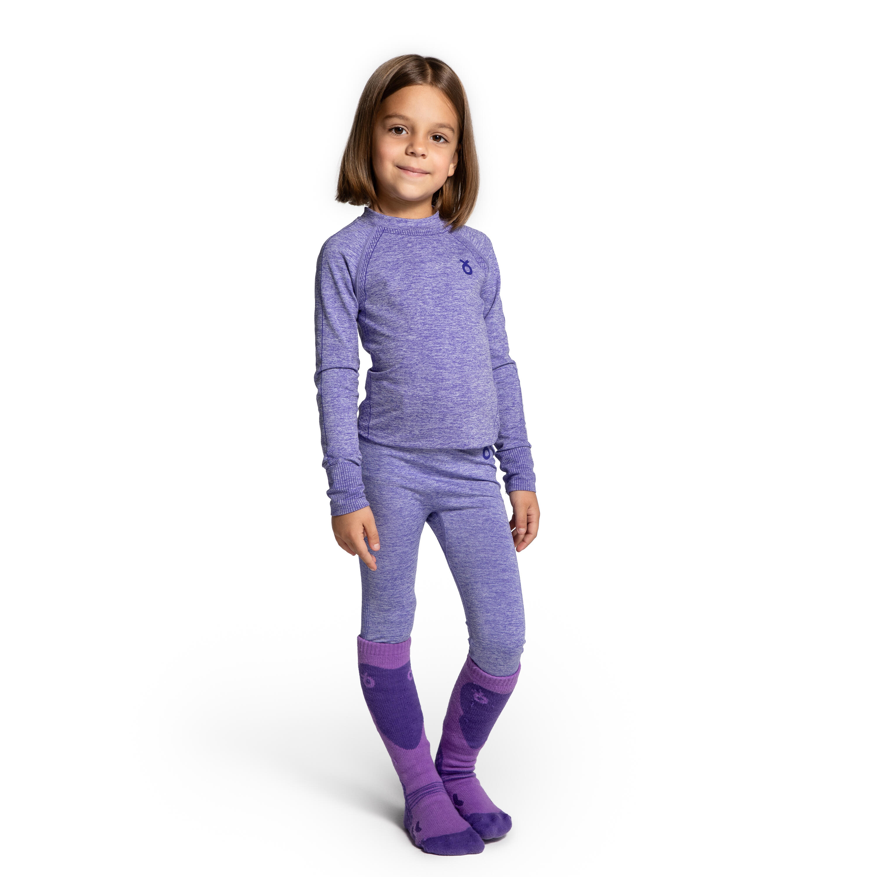LEMON EXPLORE Kinder Skiunterwäsche thermoaktive Funktionshose ZL4 violett