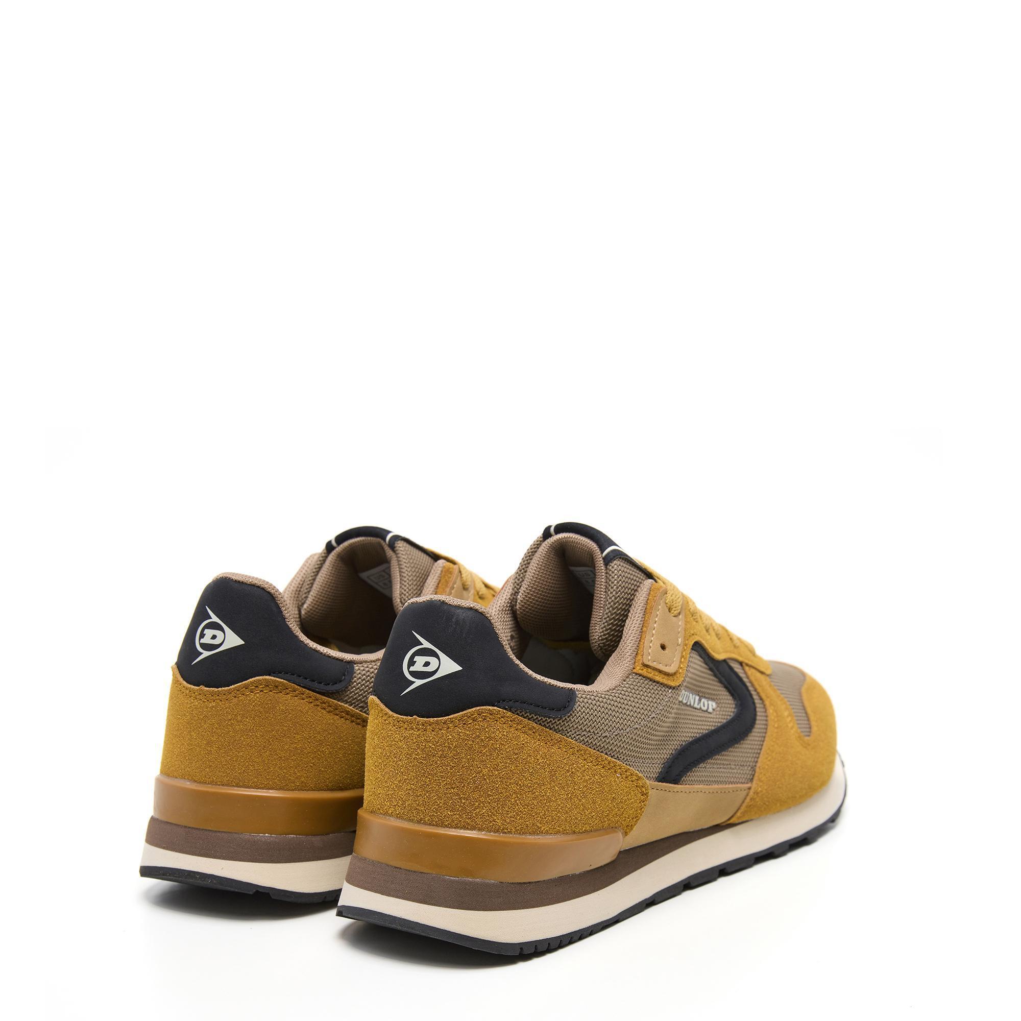 Zapatillas Dunlop Hombre 36076 Mostaza con Cordones 3/5