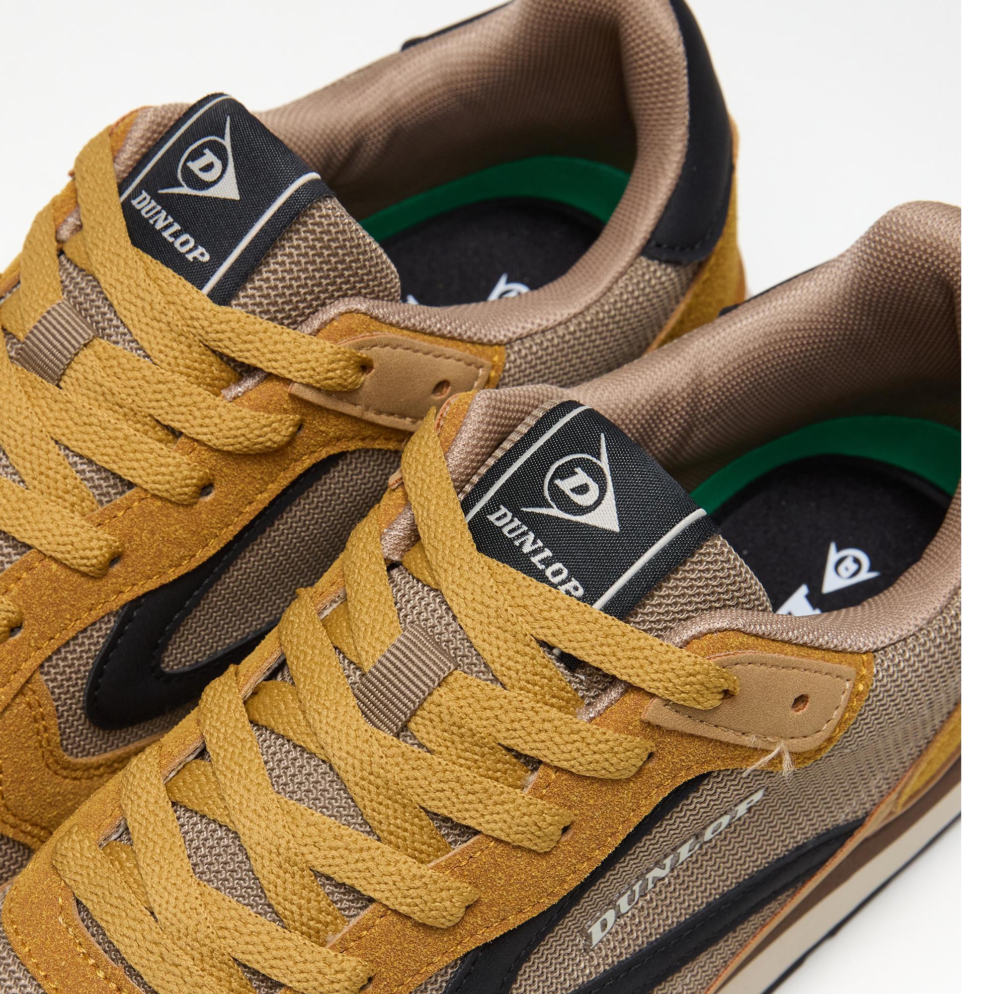 Zapatillas Dunlop Hombre 36076 Mostaza con Cordones 5/5