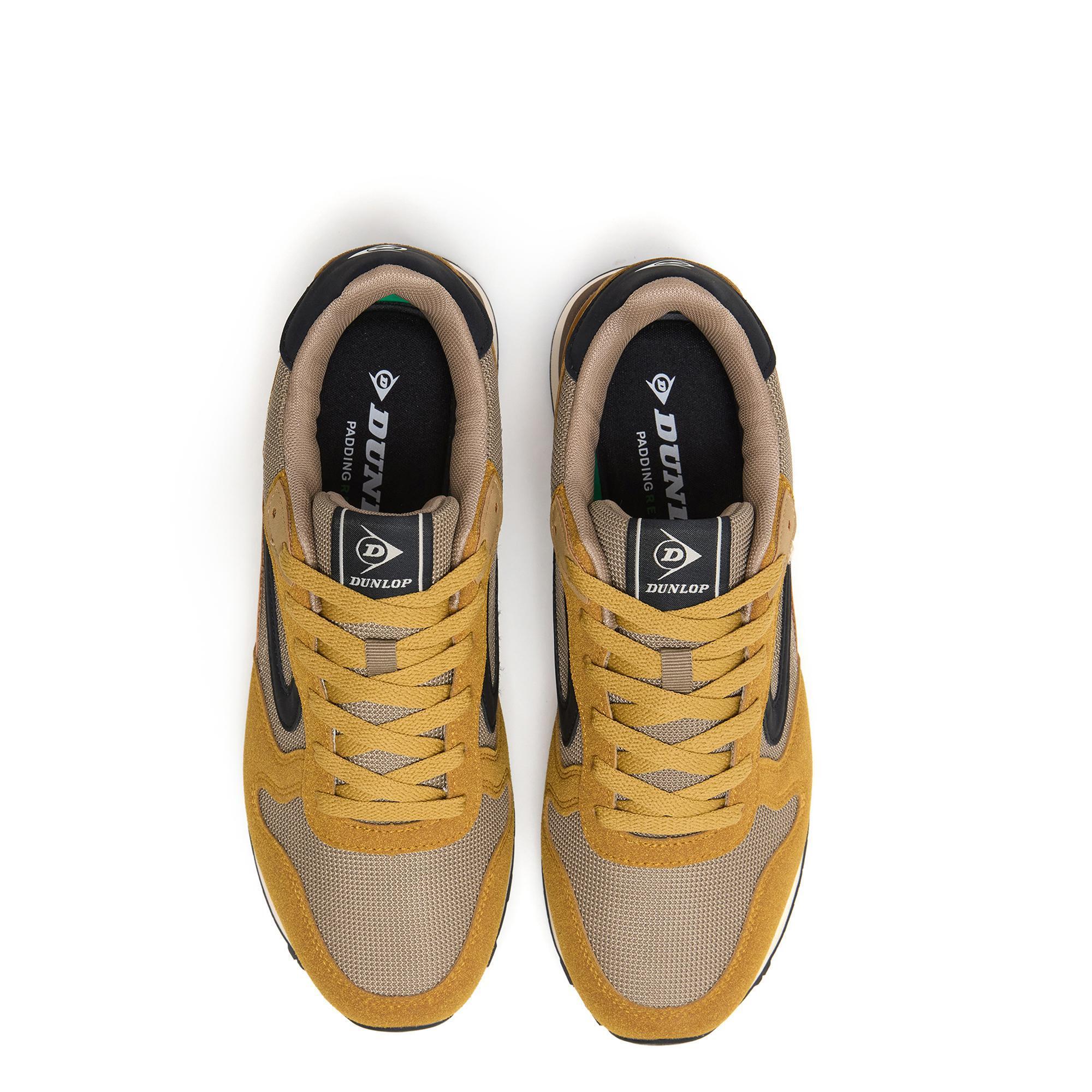 Zapatillas Dunlop Hombre 36076 Mostaza con Cordones 4/5