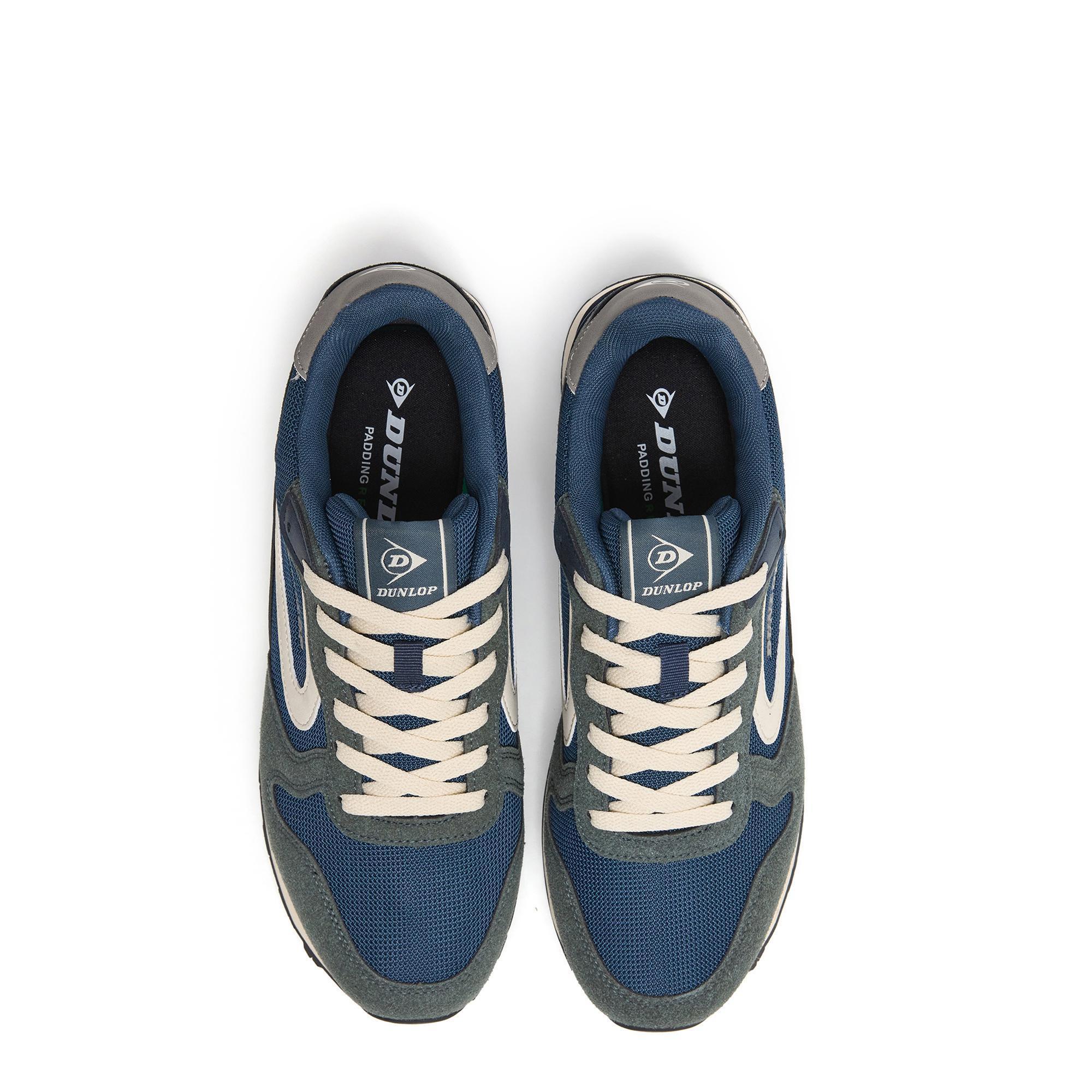 Zapatillas Dunlop Hombre 36076 Azules con Cordones 4/5