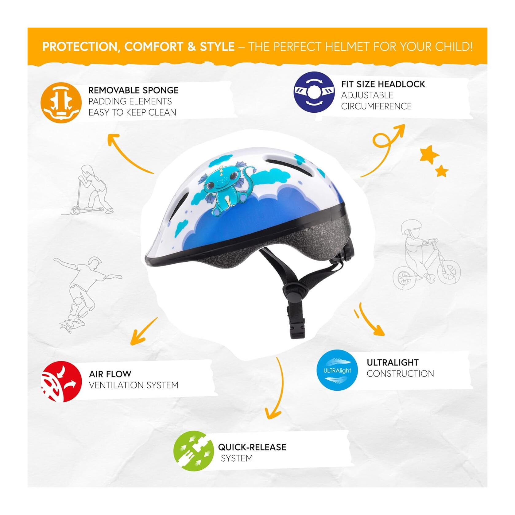 Casque Meteor pour enfants KS06 4/7