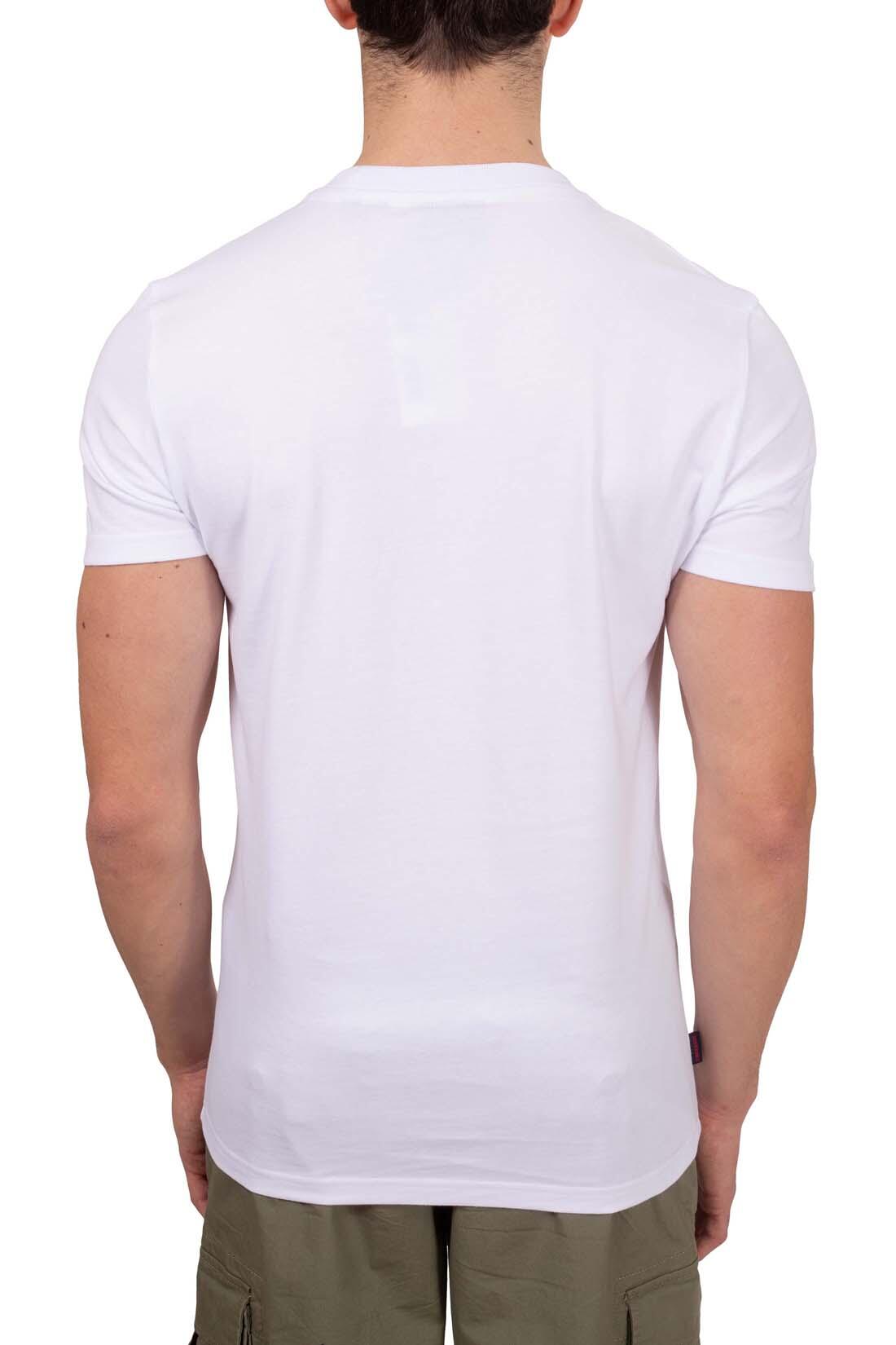 Maglietta con logo essenziale in cotone biologico 3/7
