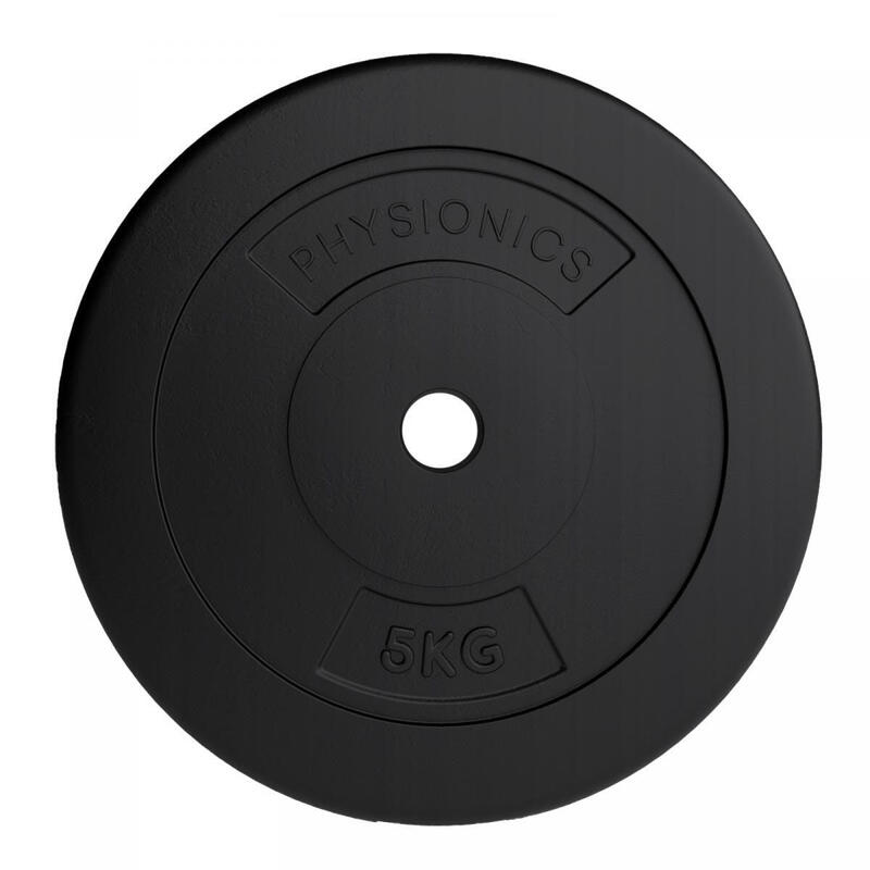 Set discuri de plastic, umplute cu ciment, 2 x 5kg, Physionics