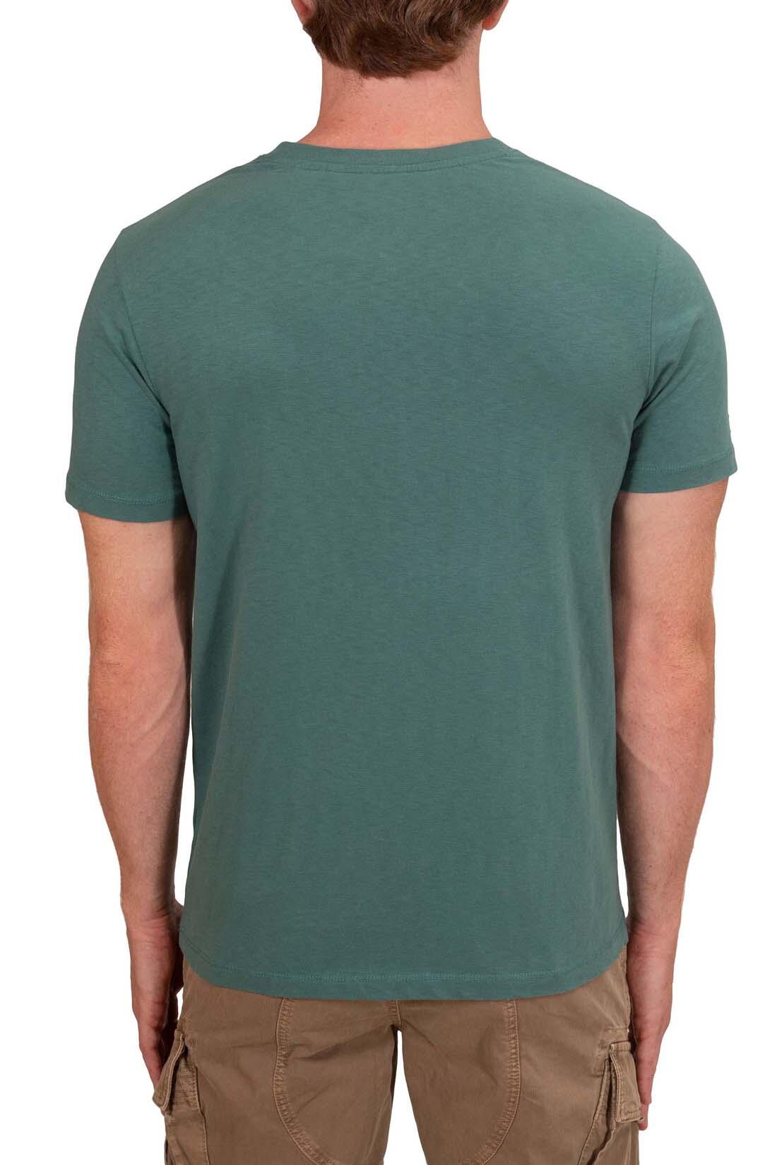 T-shirt à étiquette en cuivre 3/4