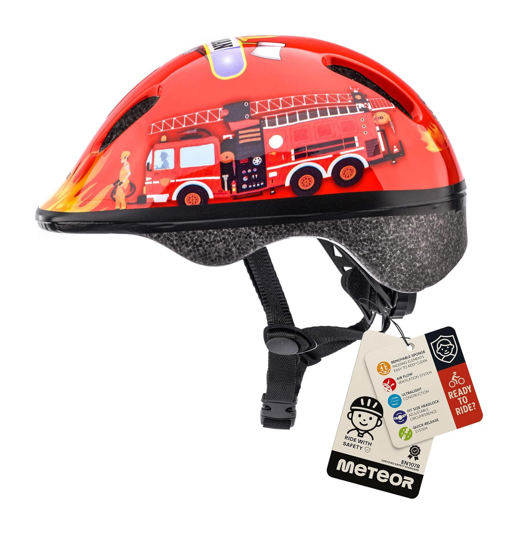 Meteor KS06 Firetracker casque enfant taille S 48-52 cm 3/7