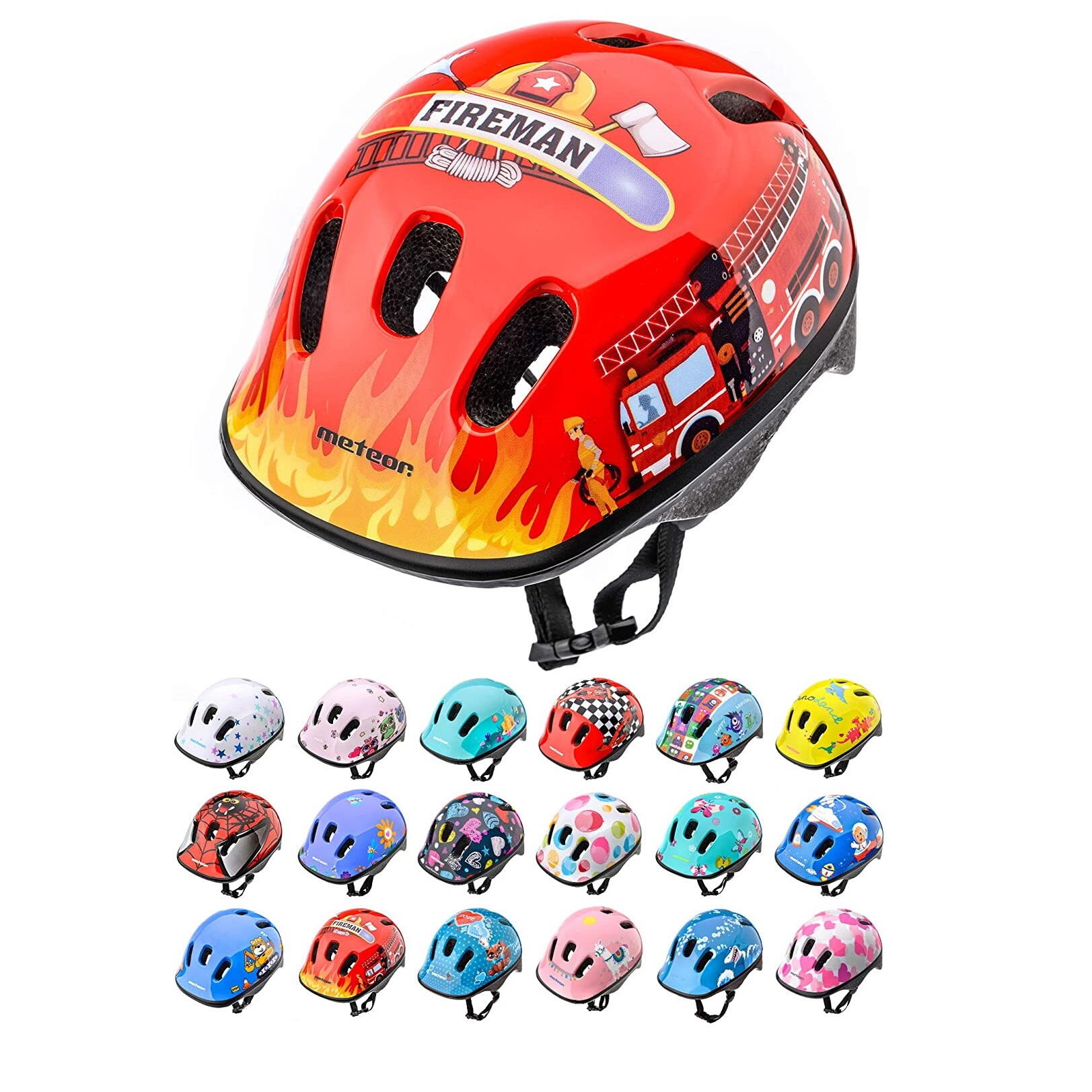 Meteor KS06 Firetracker casque enfant taille S 48-52 cm 6/7