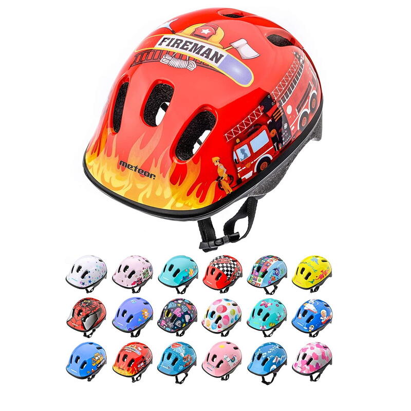 Casca bicicletă Meteor KS06 Firetracker XS 44-48 cm roșu
