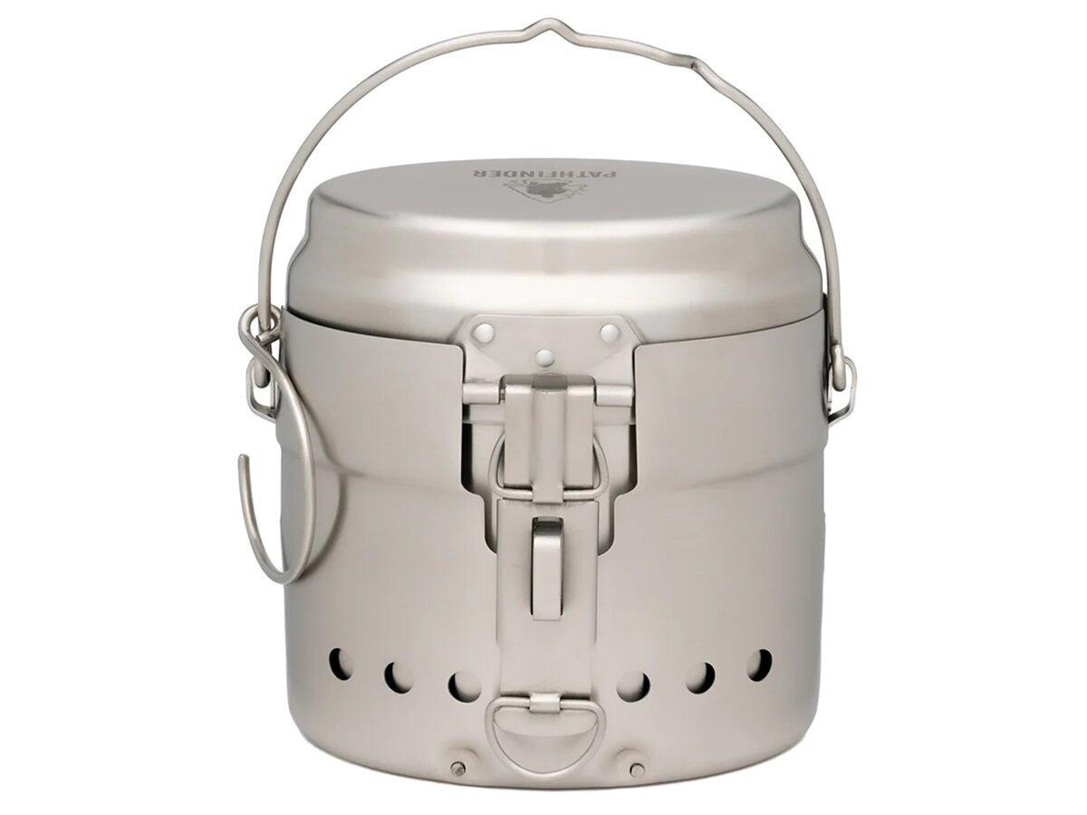PATHFINDER Pathfinder Set da cucina svedese 3 pezzi in acciaio inox