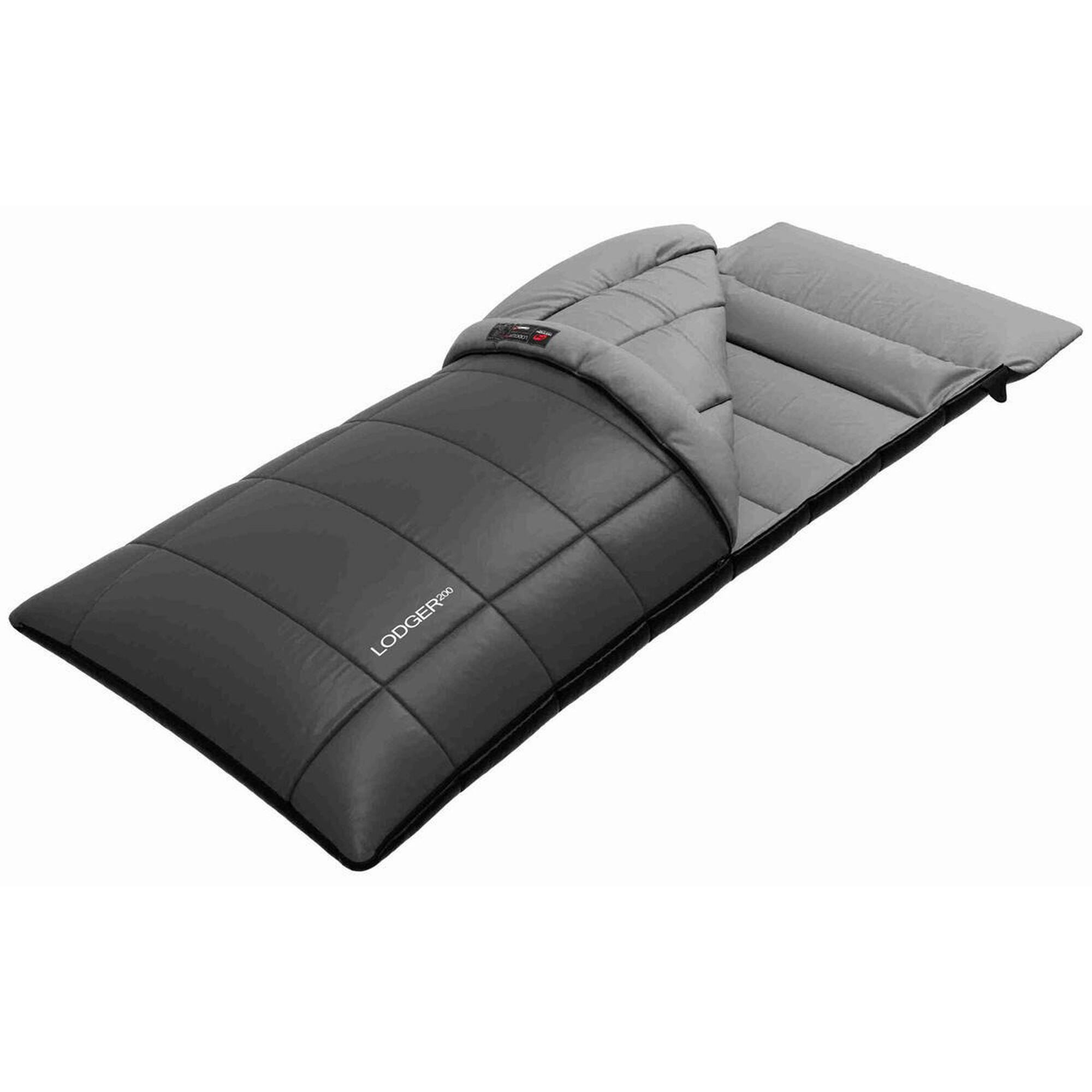 Hannah - Hannah Two Seasons Sleeping Bag Lodger 200, Comfort 8 °c, 195 Left - Sac De Couchage - Gris - 220 Cm - Decathlon