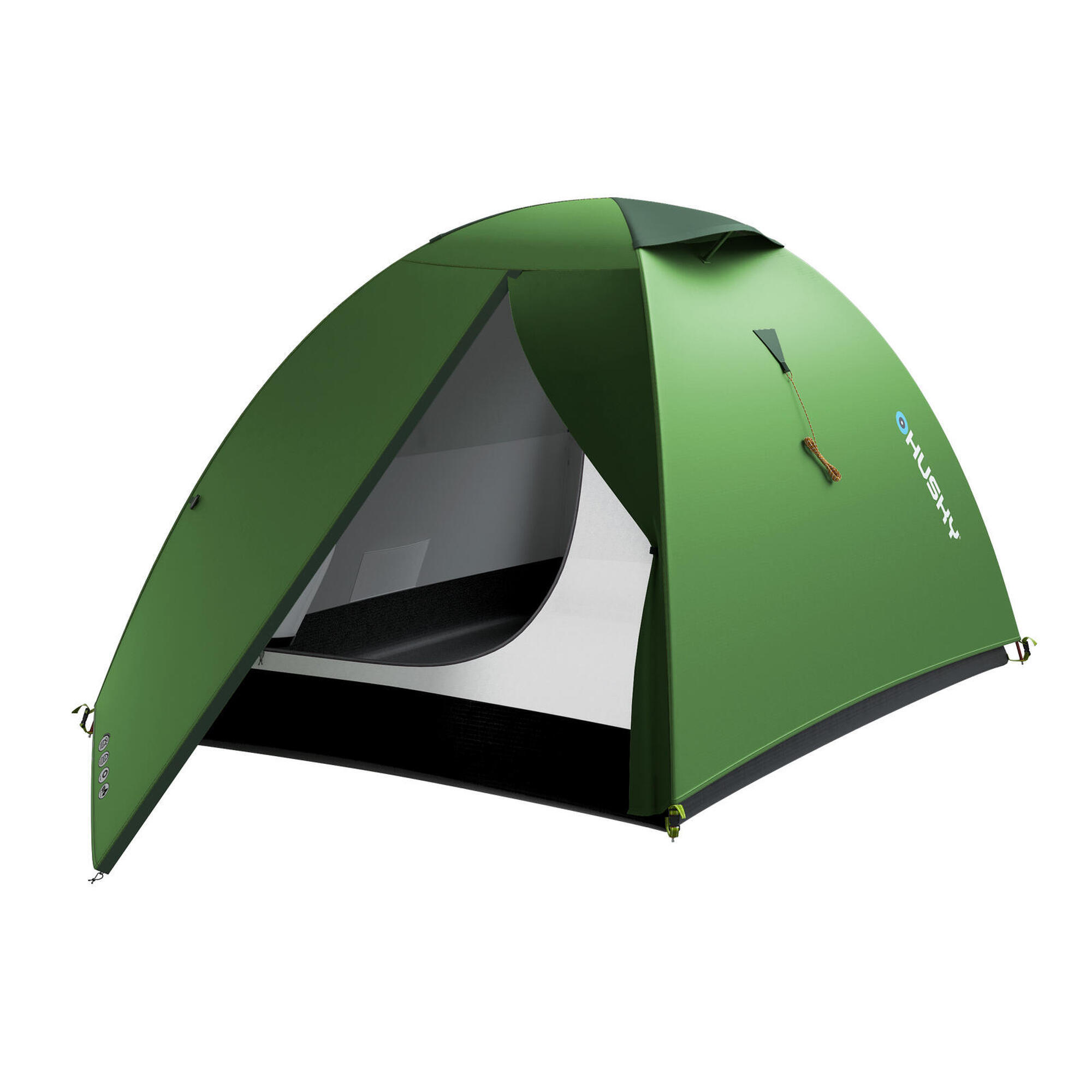 Husky - Tente Husky Bret 2 Places Ultralight Polyester, Alu 8.5 Mm - Tente - Vert - 2 Places - Decathlon