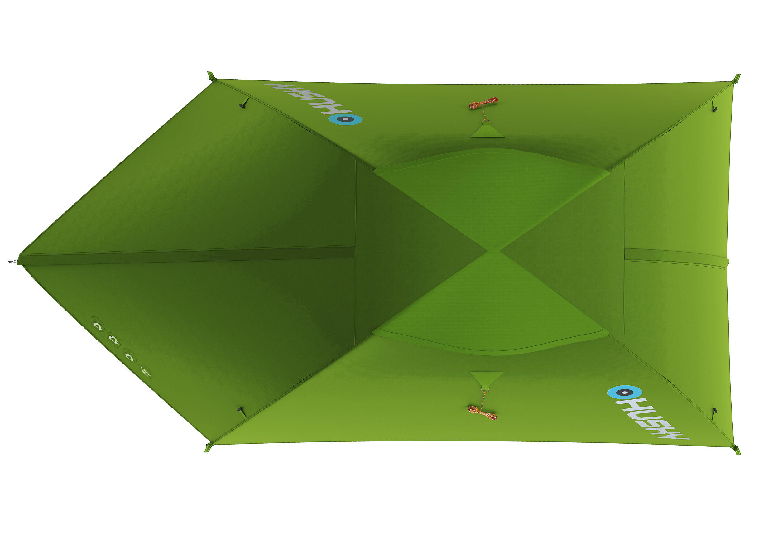 Tente HUSKY Sawaj 2 2 places ultralégère nylon vert 1,9–2,2 kg 5/5