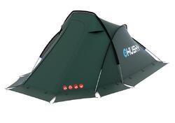 Tente HUSKY Flame 2 places 4 saisons légère verte, aluminium Dural