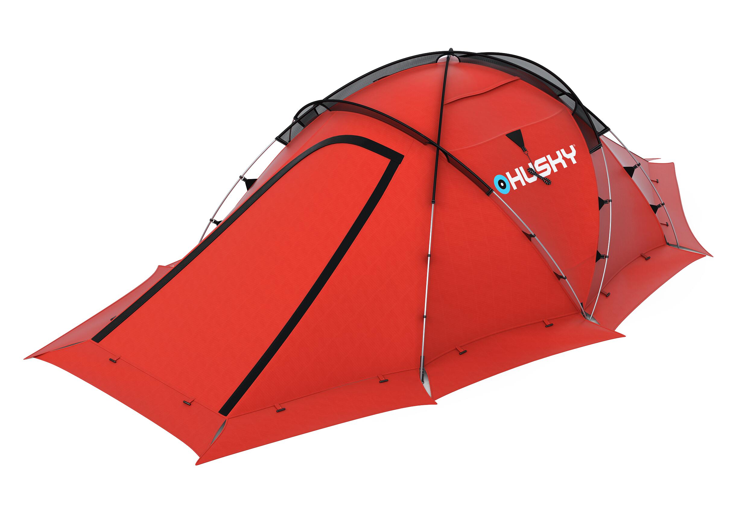 HUSKY Husky Fighter Extreme 2021 3-4 -lichtgewicht tent- 3-4 persoons-Groen