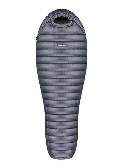 Sacco a pelo mummia Loft 400 Ebony 185L leggero piumino -17°C - Grigio - adulti