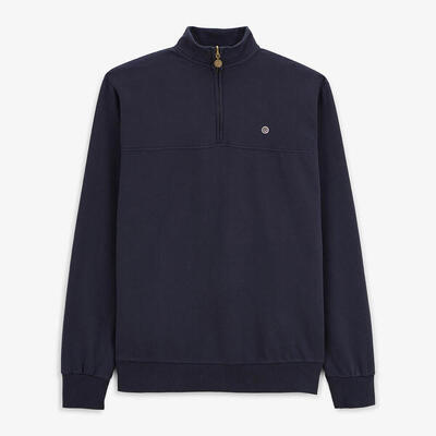 Saint cyp sweatshirt met ritskraag