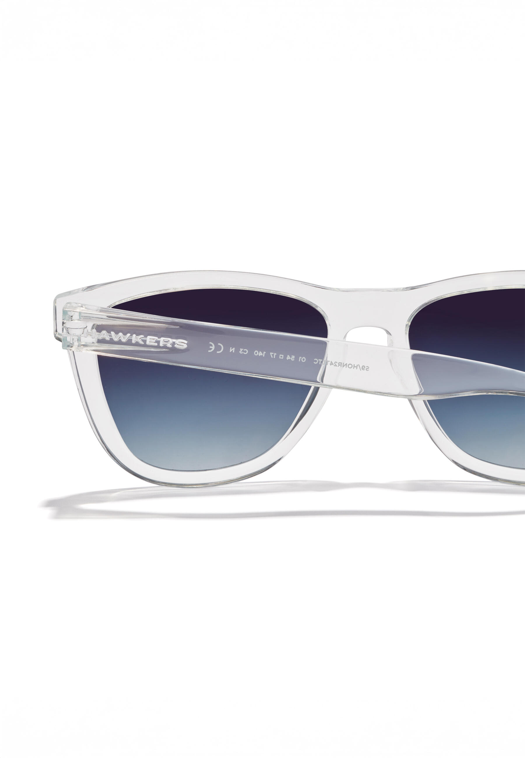 HAWKERS - Lunettes de soleil pour Homme et Femme -  ONE RAW - TRANSPARENT INDIGO 5/6