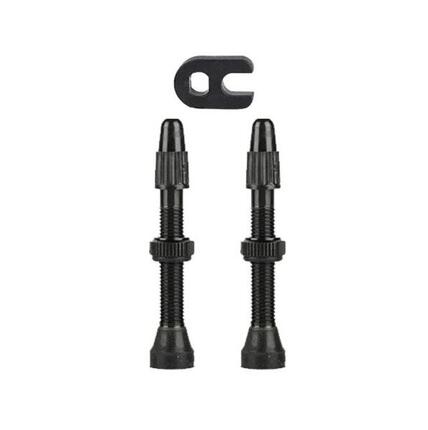 Valves Presta tubeless 40 mm aluminium noir (x2)