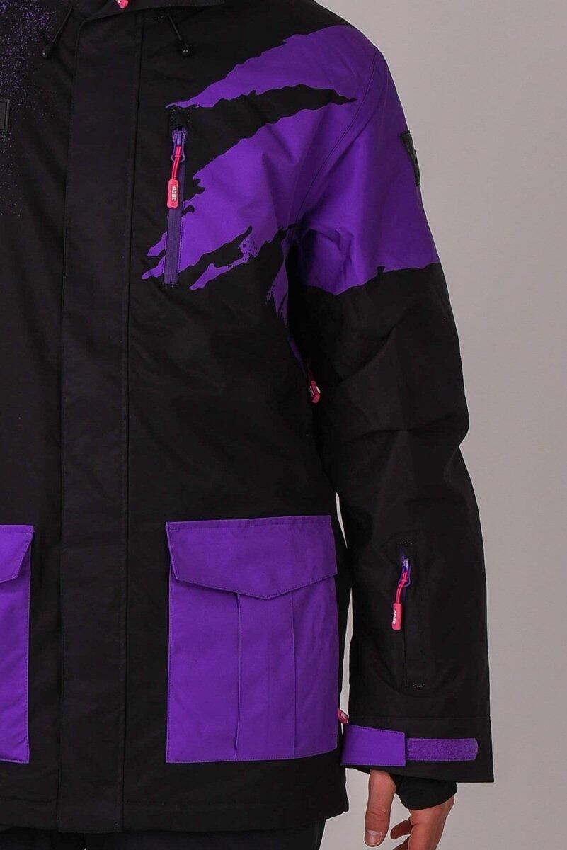 Afterparty Jacket Black & Purple Men's 7/7