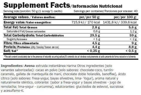 OatMash (instant ontbijtgranenpoeder) - 2 kg aardbeienyoghurtmix Amix Nutrition 5/6