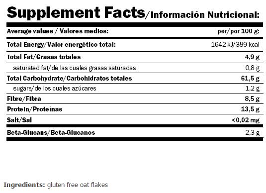Amix Oat Flakes Mr Poppers - Copos de Avena Sin Gluten 1 kg 2/3