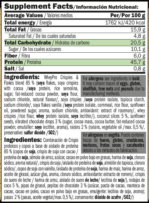 Protein müsli - 500g Chocolat et noix de coco de Amix Nutrition 2/3