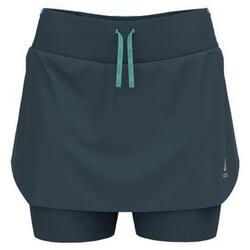 Jupe trail ODLO X-Alp pour femme, shorts intégrés – bleu marine