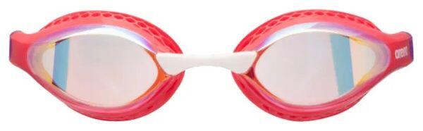 Lunettes de natation verres miroirs Arena Air Speed Mirror Jaune/Corail 2/7