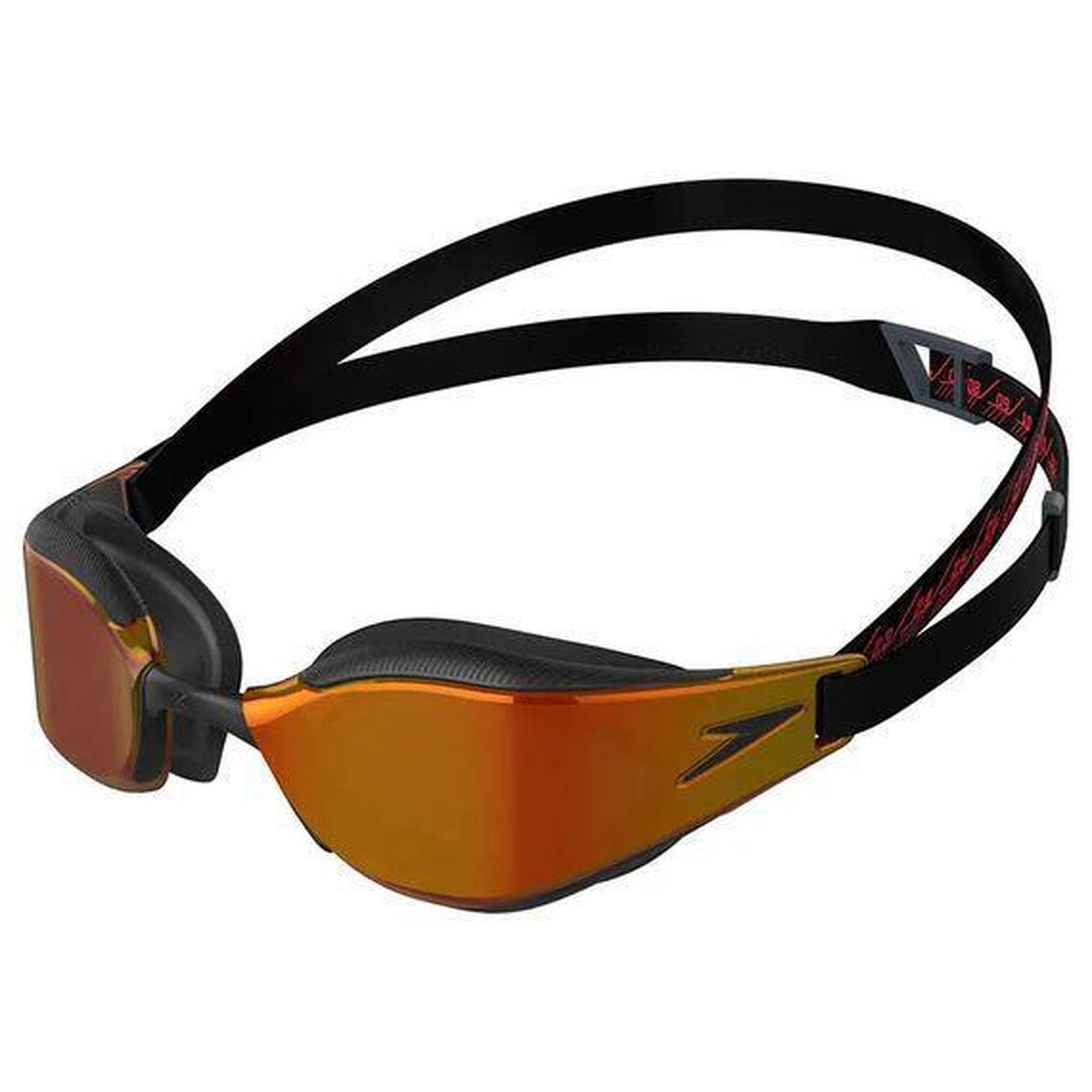 Speedo - Lunettes De Natation Speedo Fastskin Hyper Elite Miroir Noir Rouge - Lunettes De Natation - Jaune|orange|rouge - Taille Unique - Decathlon