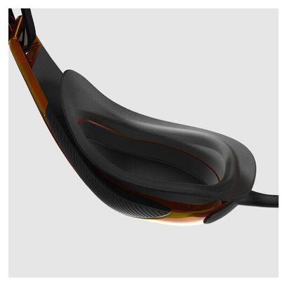 Lunettes de natation Fastskin Hyper Elite Mirror jaune/orange, pont nasal 4/7