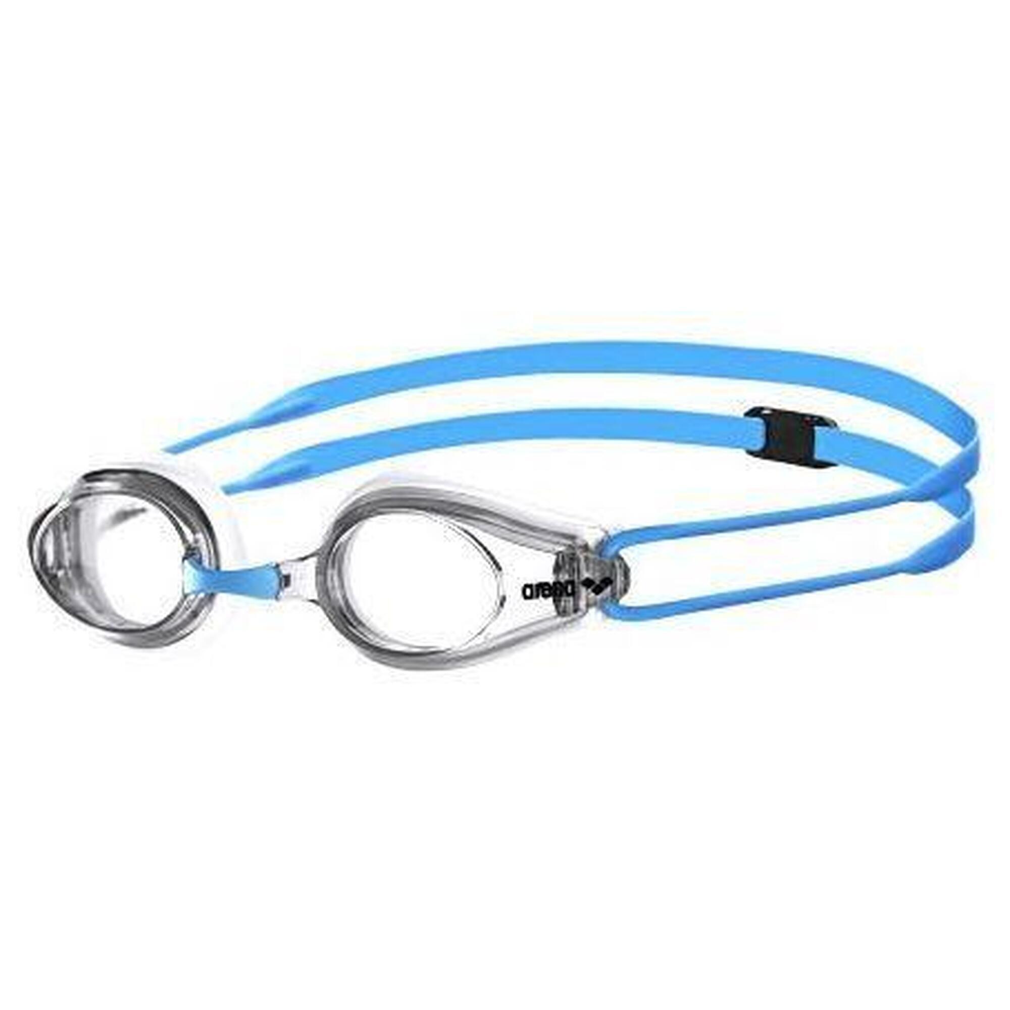 Arena - Lunettes De Natation Arena Tracks Junior Bleu Enfant - Lunettes De Natation - Blanc|gris - Decathlon