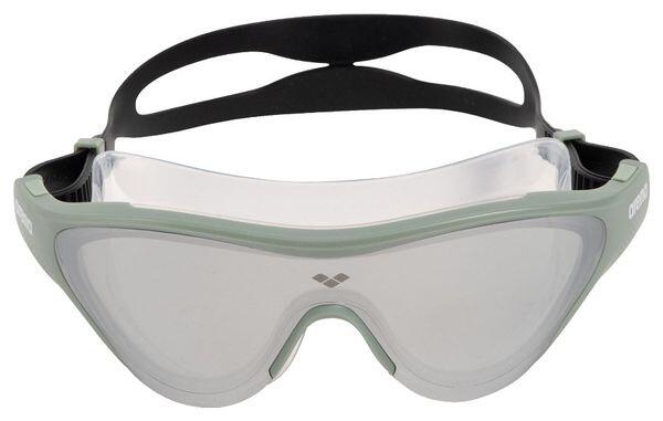 Occhiali da nuoto a specchio Arena The One Mask Black Silver 2/7