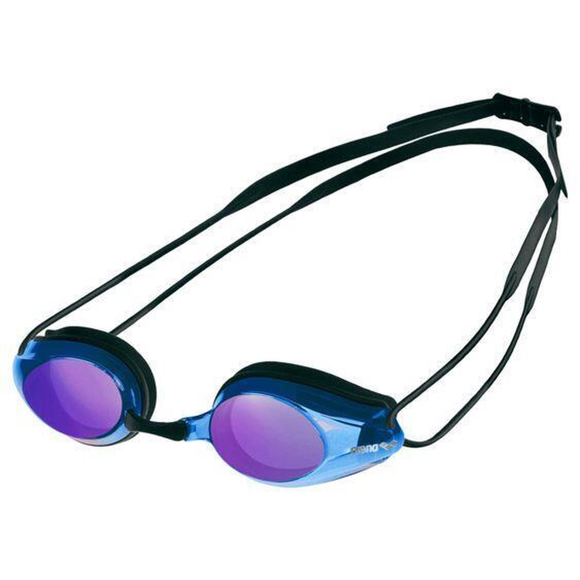 Arena Zwembril Tracks Mirror Blauw