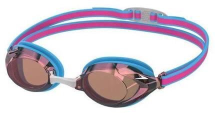 Gafas de natación Speedo Junior Vanquisher 3.0 Espejo Azul Cobalto Pop/Oro Espej
