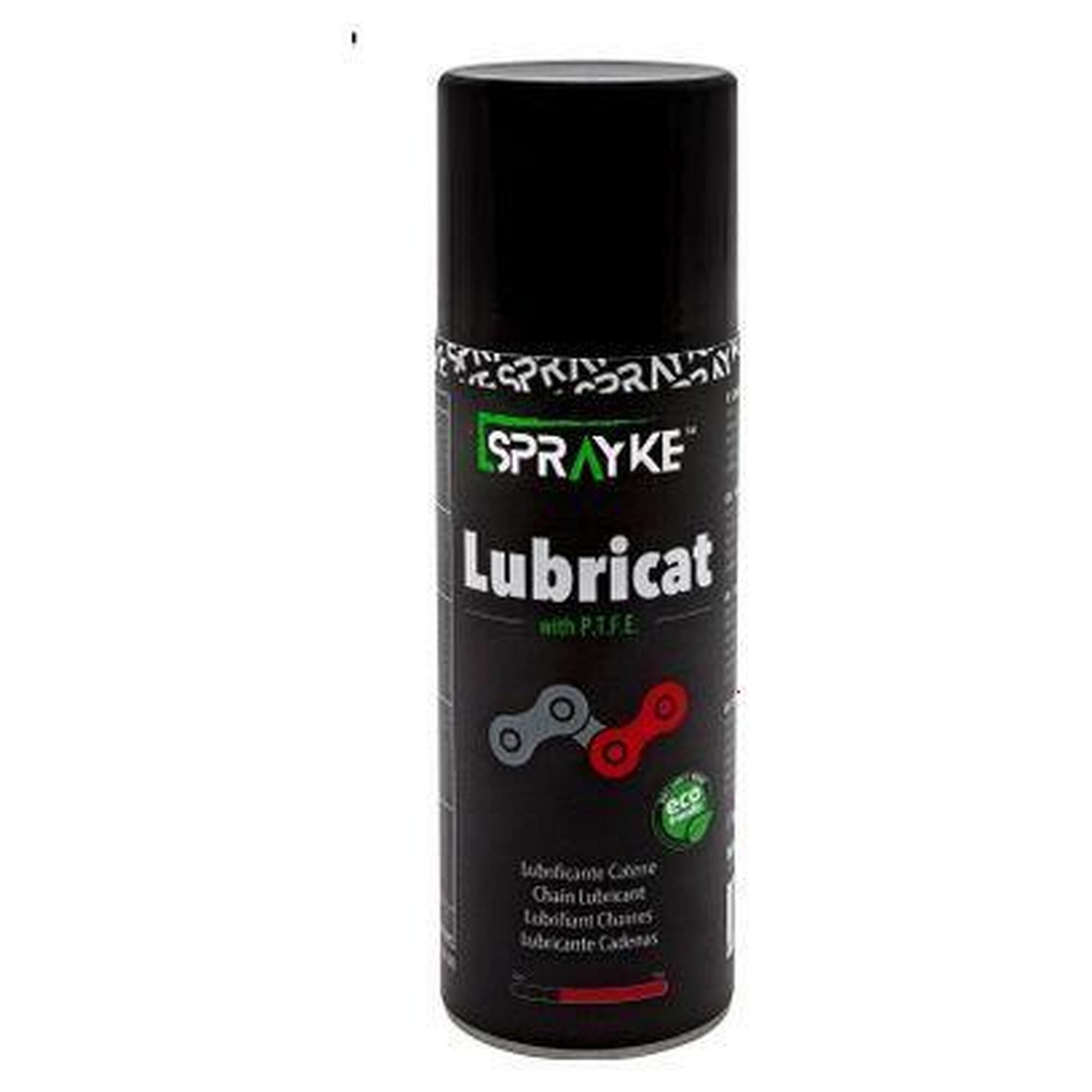 Sprayke - Spray Lubrifiant Pour Chaîne Avec Ptfe Sprayke 200 Ml - Lubrifiant - Noir|rouge - 200 Ml - Decathlon