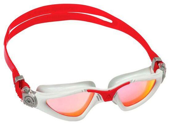 Occhialini Aquasphere Kayenne Rosso/Grigio - Lenti specchiate argento