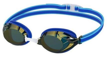 Gafas de natación Speedo Junior Vanquisher 3.0 Espejo Azul Cobalto Pop/Oro Espej