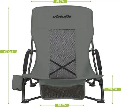 Chaise de Plage Beach - Pliable - Gris 7/8