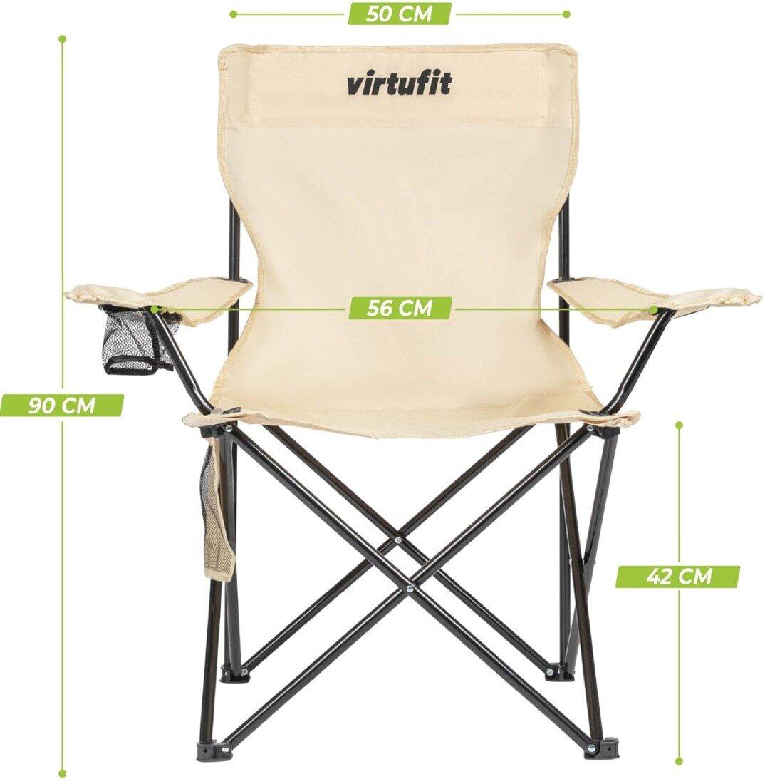 Opvouwbare Camping Stoel - Beige 7/8