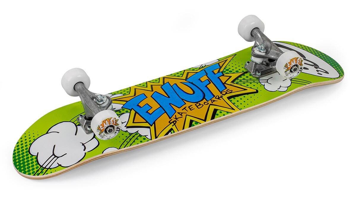Enuff POW 7.25"x29.5" Vert/Blanc Skateboard 4/4