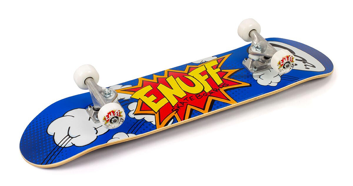 Skate Enuff POW 7.75"x31" Bleu/Blanc 4/4