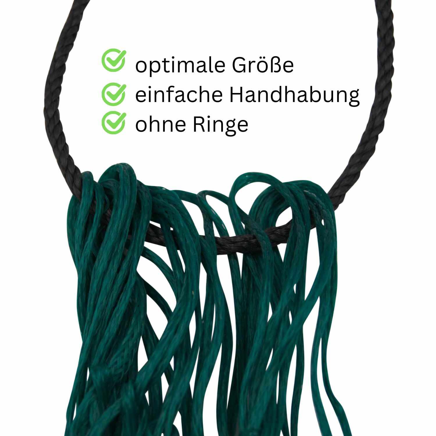 AMKA Heunetz ohne Ringe ca.4,5 x 4,5 cm  ca. 1 m lang 3/4