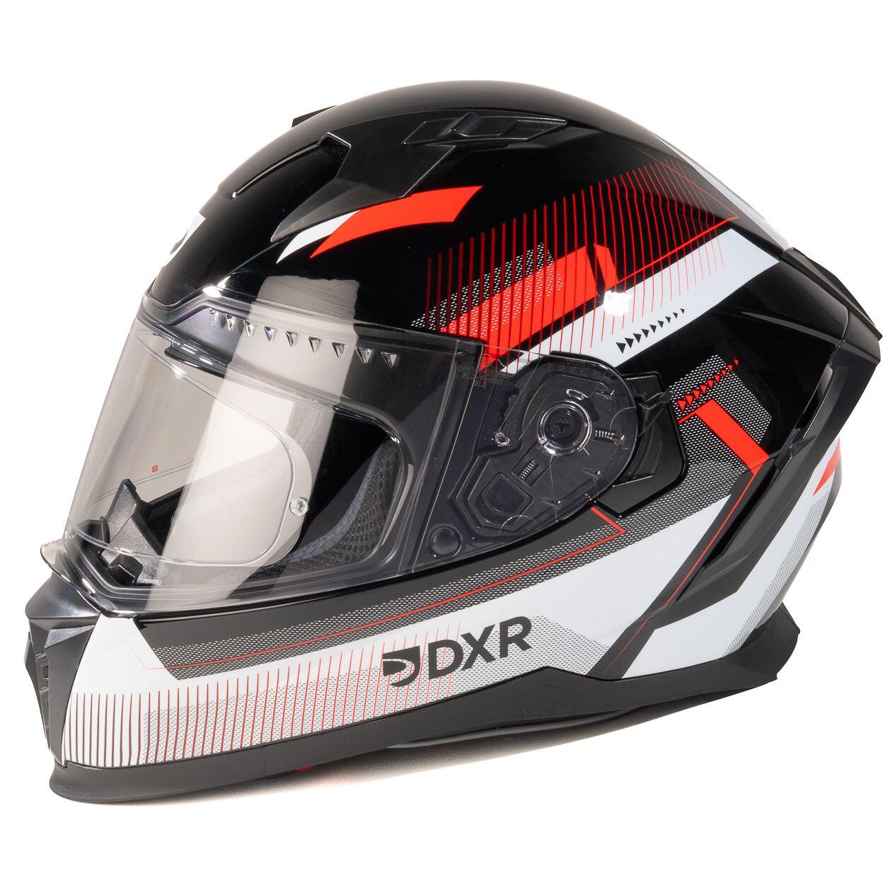 MOTOBLOUZ Casque Intégral EROS VOX Black/White/Red | ECE 22.06 2/7