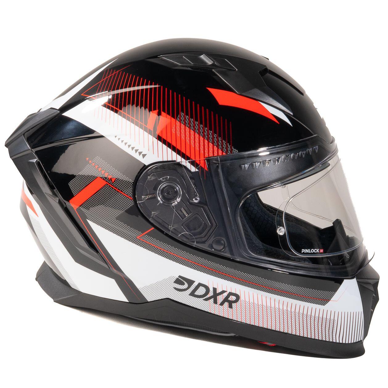 MOTOBLOUZ Casque Intégral EROS VOX Black/White/Red | ECE 22.06 4/7