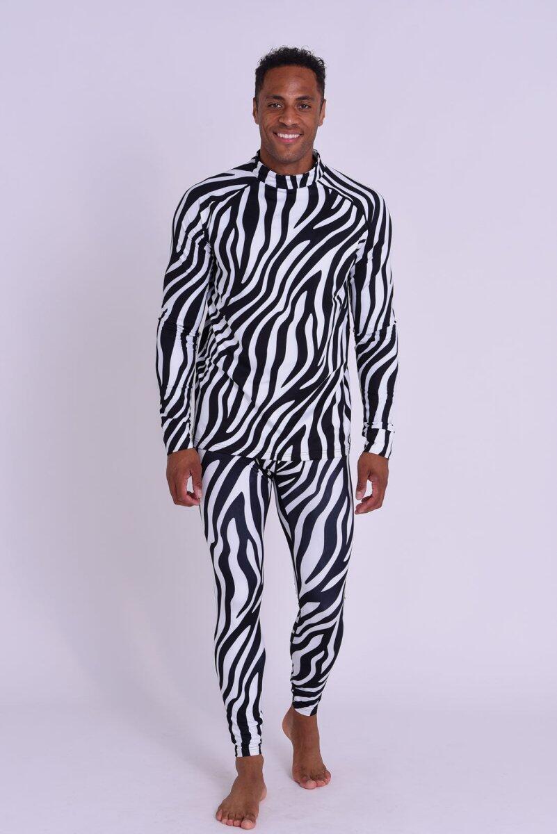 Heren Ski Functionele Broek Thermisch Hotel California Zebra 3/6