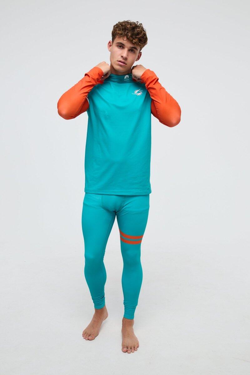 Heren Ski Functionele Broek Thermisch NFL Miami Dolphins 3/5