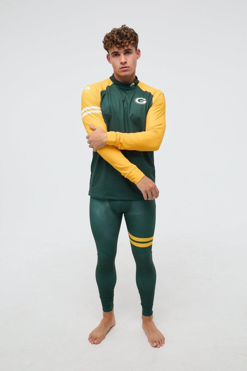 Homme Ski Sous-vêtement Bas Thermique NFL Green Bay Packers 4/6