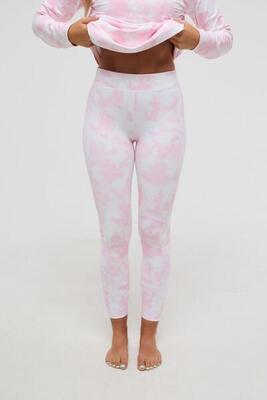Dames ski functionele legging thermisch pink signature