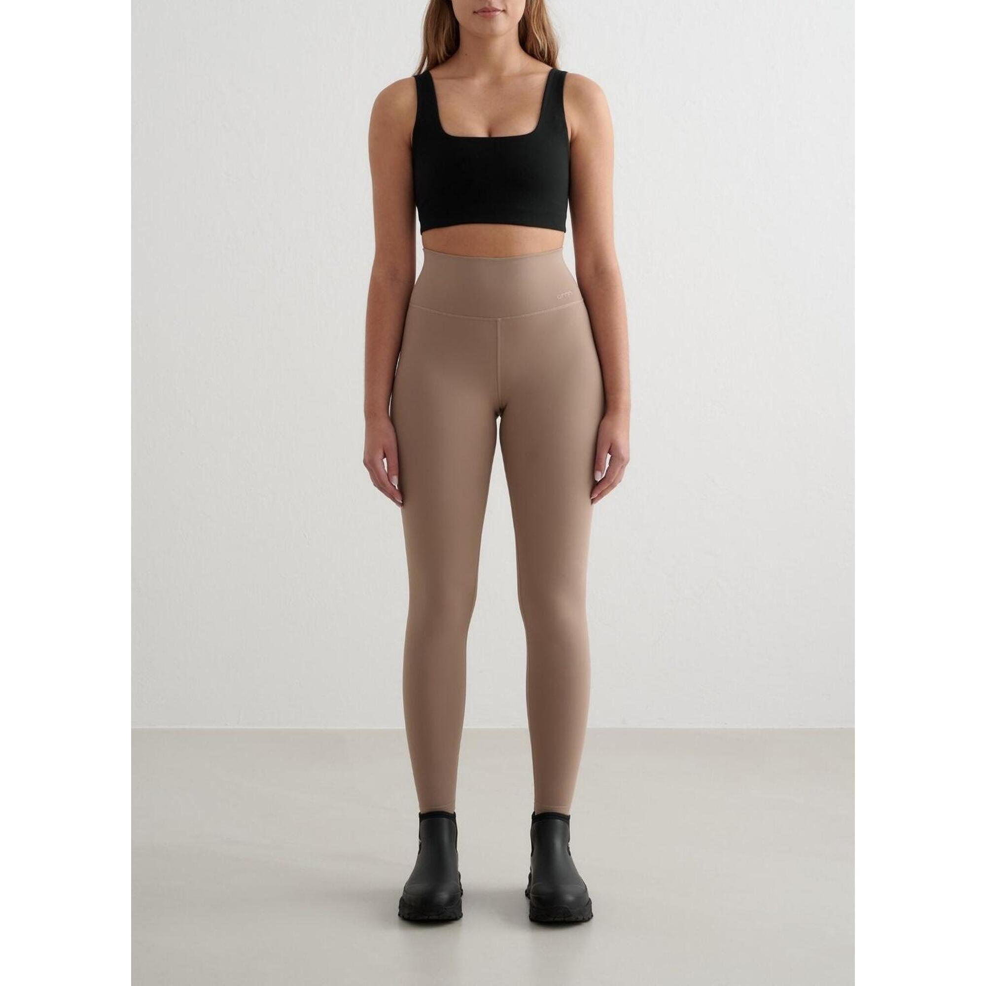 Aim'n - Femme Leggings Chauffante Marron Clair - Legging - Marron - Decathlon