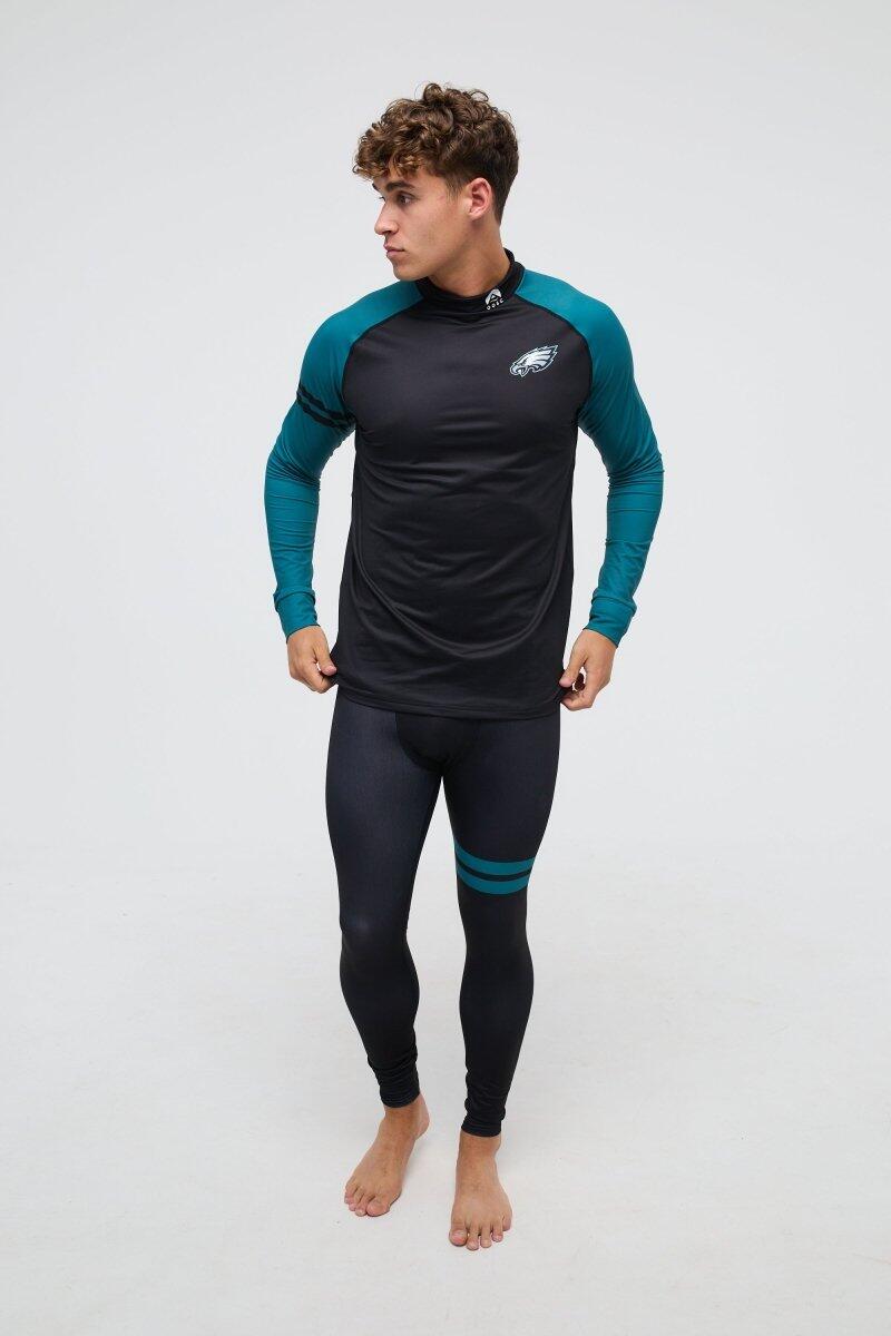 Homme Ski Sous-vêtement Bas Thermique NFL Philadelphia Eagles 3/5